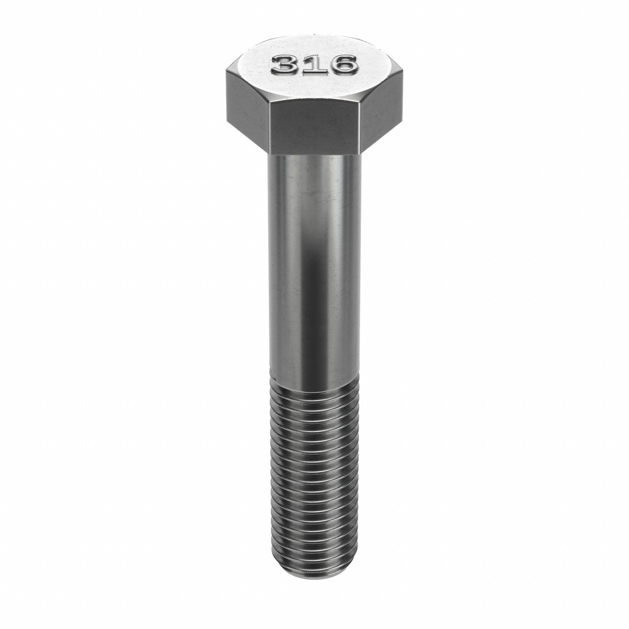 Hex Head Cap Screw: Stainless Steel, A4, Plain, 5/16"-24, Fine, 1 3/4 in lg, Inch, ASTM F593, 650 PK