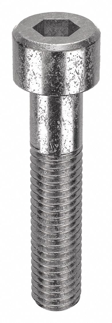 Socket Head Cap Screw: M8x1.25 Thread Size, 40 mm Lg, Std, Plain, Stainless Steel, 316, 1, 200 PK