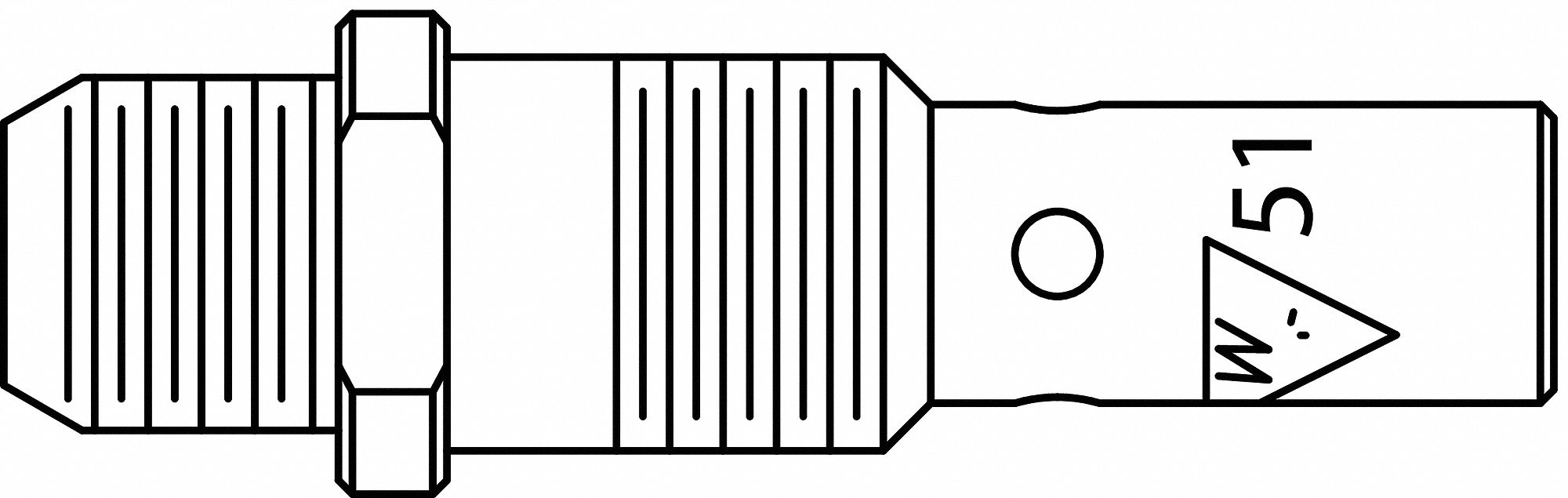 GAS DIFFUSER, WM250, FOR CLASSIC NO. 2/3/4, WELDSKILL WM 250/400 MIG GUN, THREADED, 5 PK