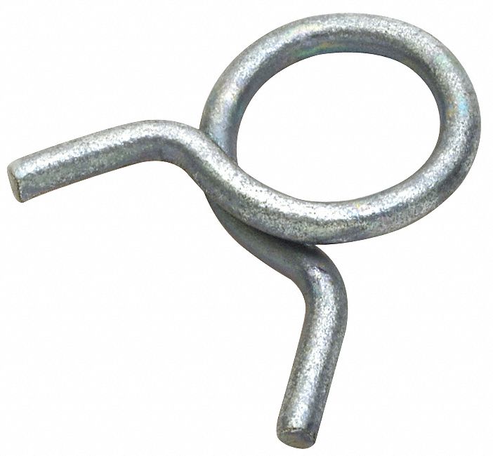 GRAINGER APPROVED Hose Clamp 0.812 in Clamping Dia., Green, Carbon