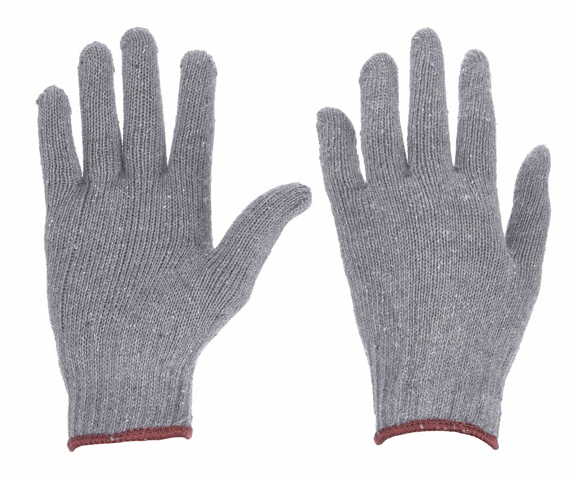 Knitted fitted gloves