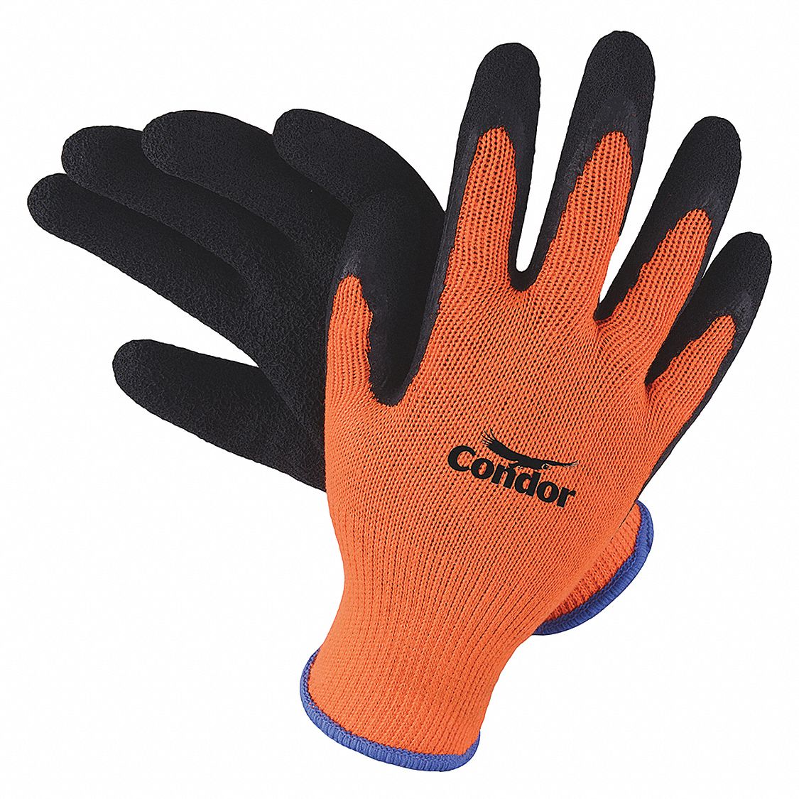 CONDOR Guante Recubierto, Negro/Naranja - 2UUD3 | 2UUD3 - Grainger México