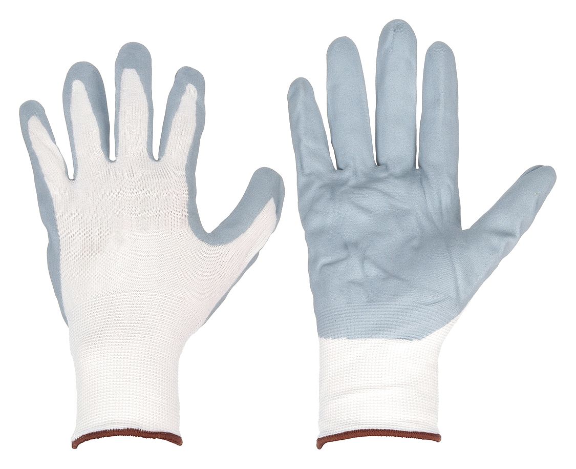 COATED GLOVES, S (7), FOAM, NITRILE, DIPPED PALM, ANSI ABRASION LEVEL 4, FULL FINGER