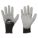 COATED GLOVES, S (7), SMOOTH, PUR, ¾ DIPPED, ANSI ABRASION LEVEL 3, BLACK