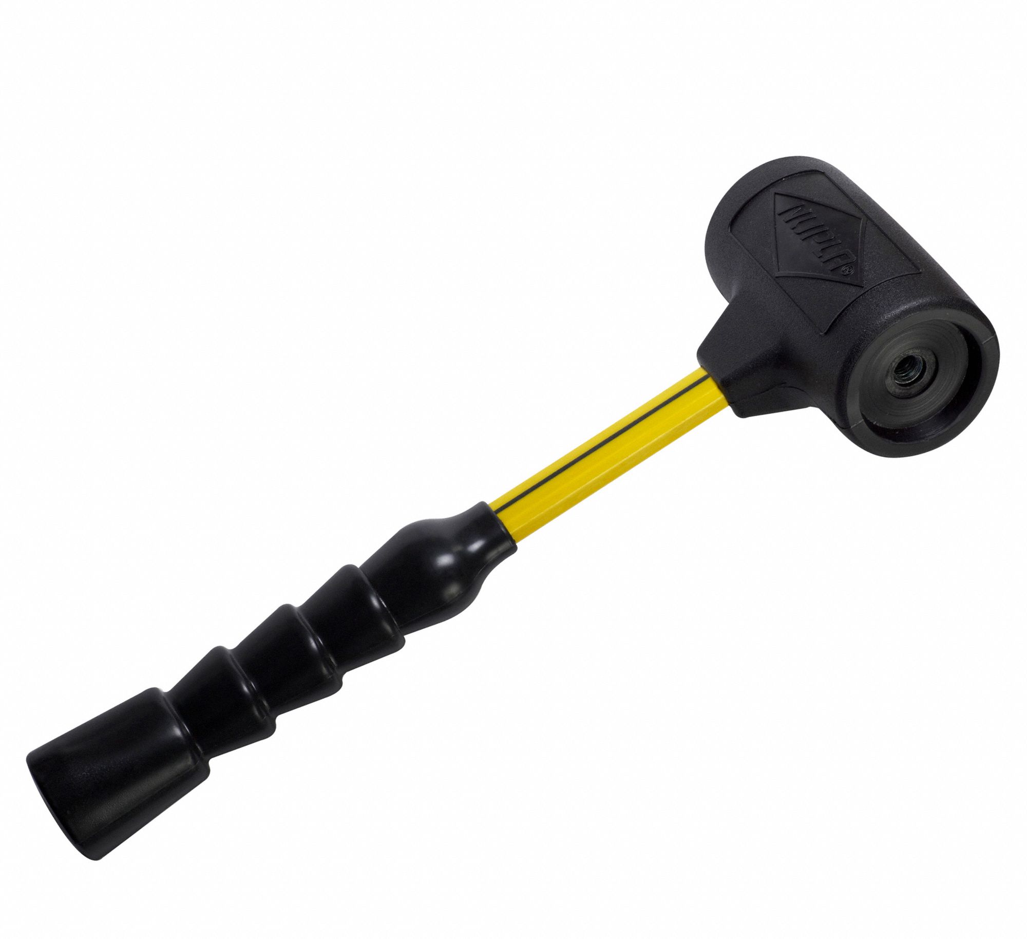 NUPLA Dead Blow Hammer Fiberglass Handle, Ribbed Grip, 4 lb Head Wt, 3
