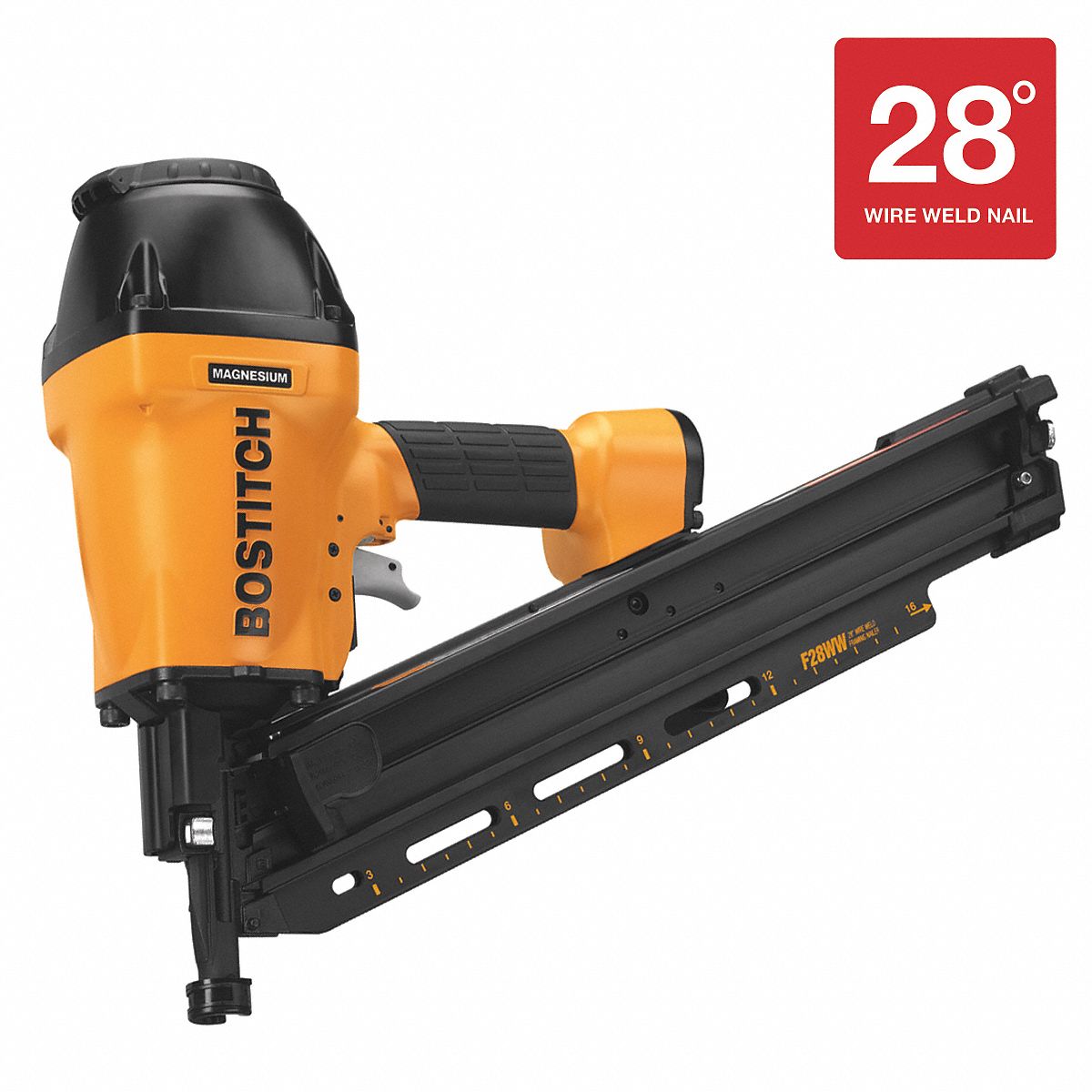 BOSTITCH, Framing, 28°, Nail Gun 2UV87F28WW Grainger