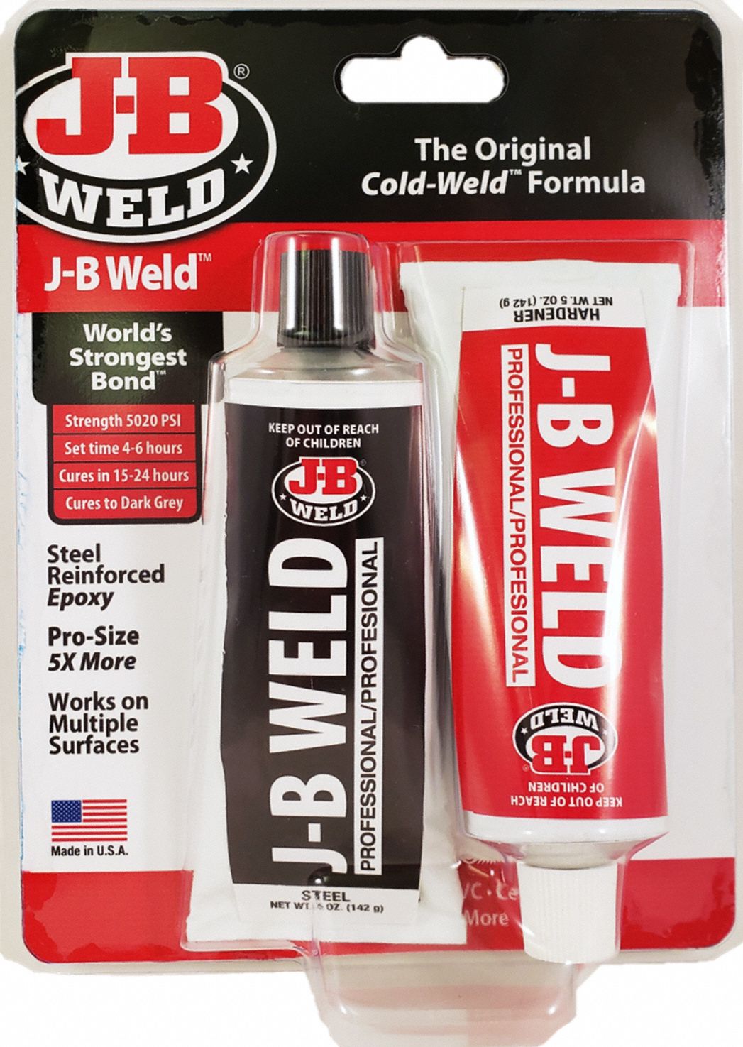 JB WELD Epoxy Adhesive Professional, Ambient Cured, 10 fl oz, Tube