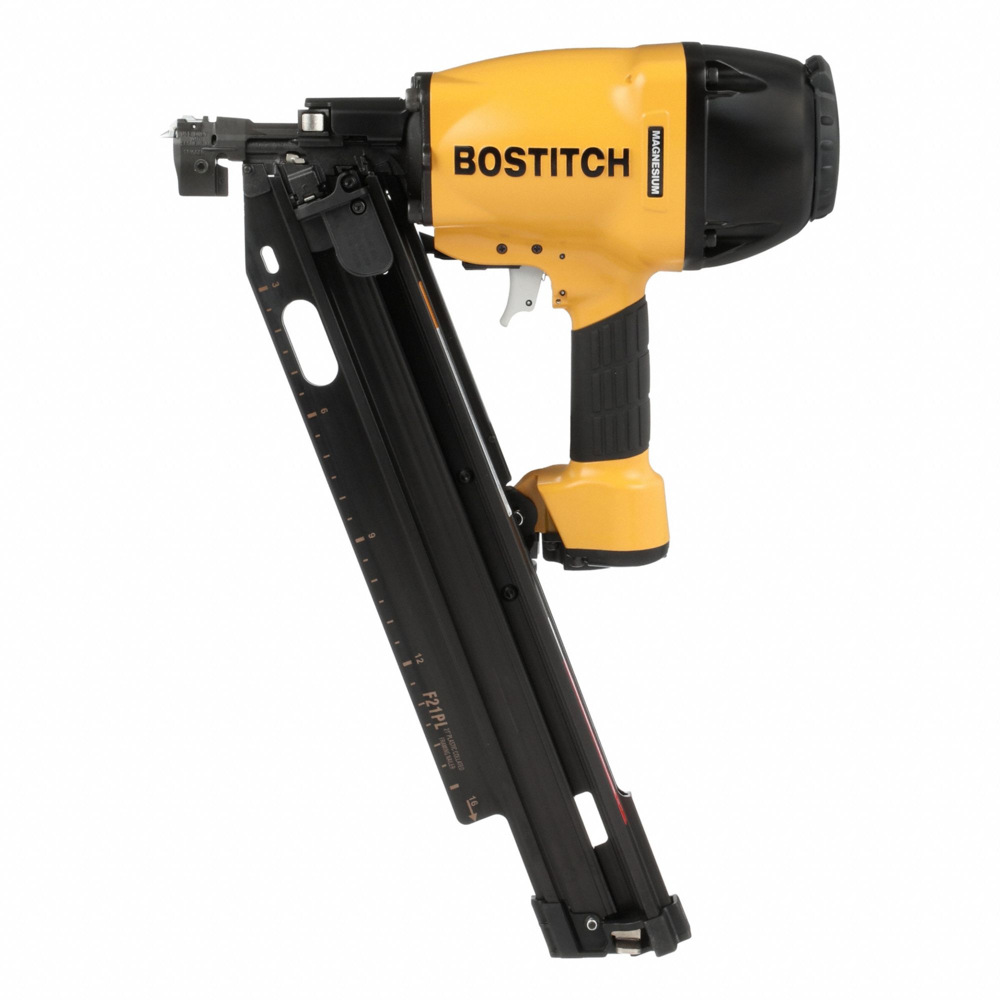 Air Nail Gun: Framing, 21°, Plastic, 1/4 in Male, Sequential, Strip Collation