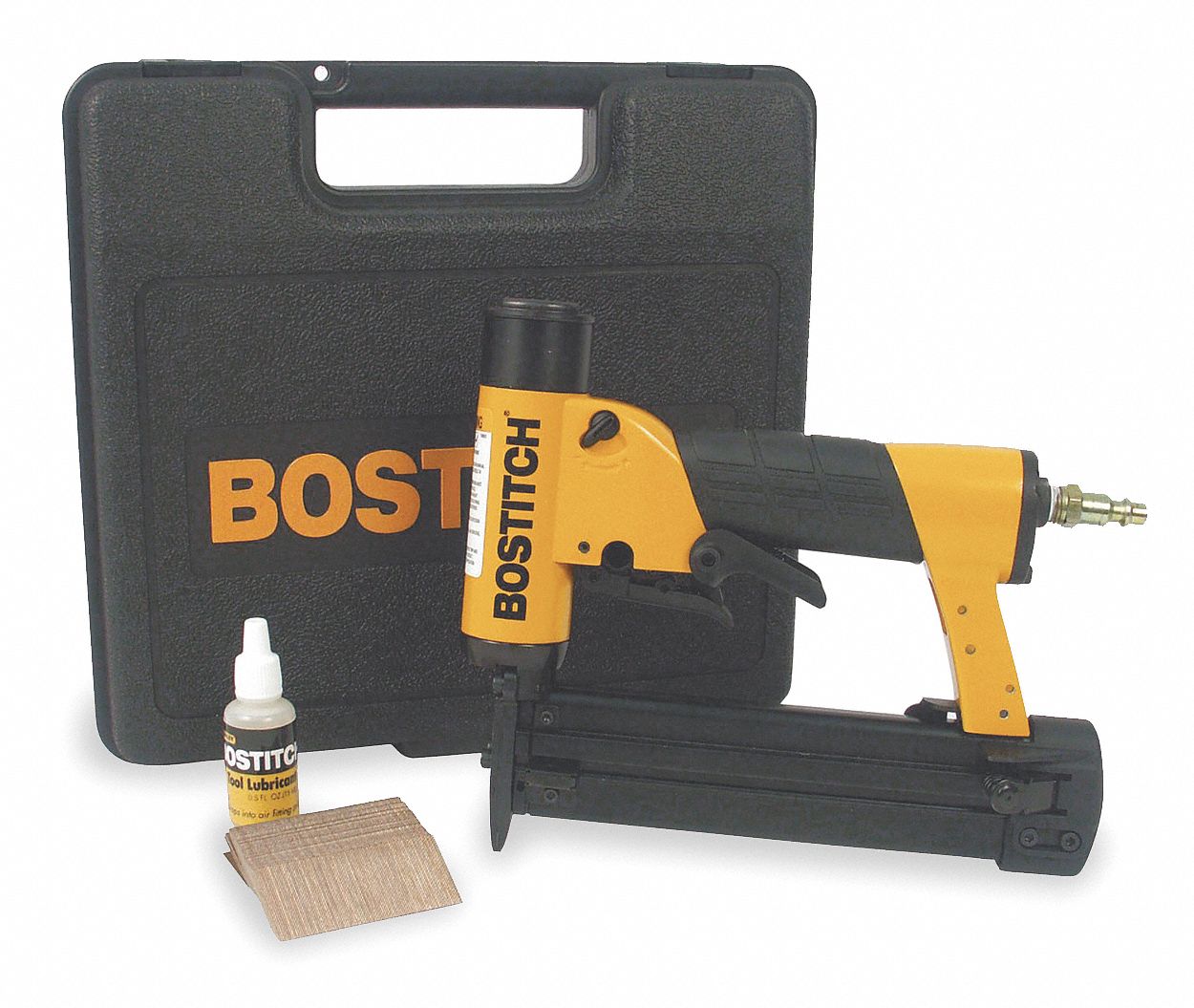 Bostitch Adhesive Air Pin Nailer Kit Yellow 2uv92 Hp118k Grainger