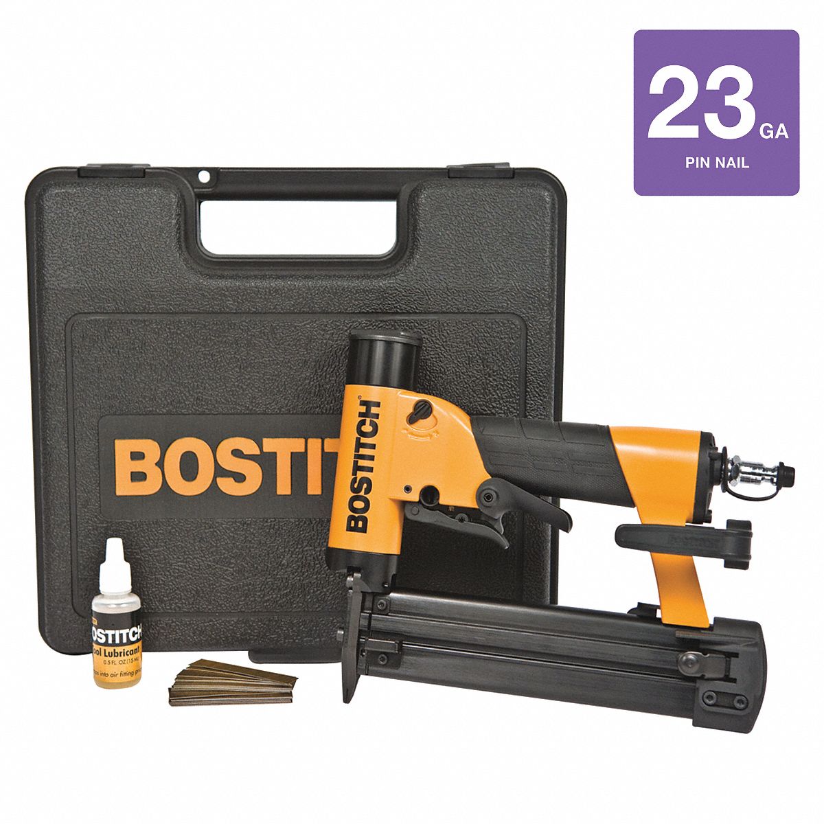 BOSTITCH Pin 0 Nail Gun Kit 2UV92 HP118K Grainger