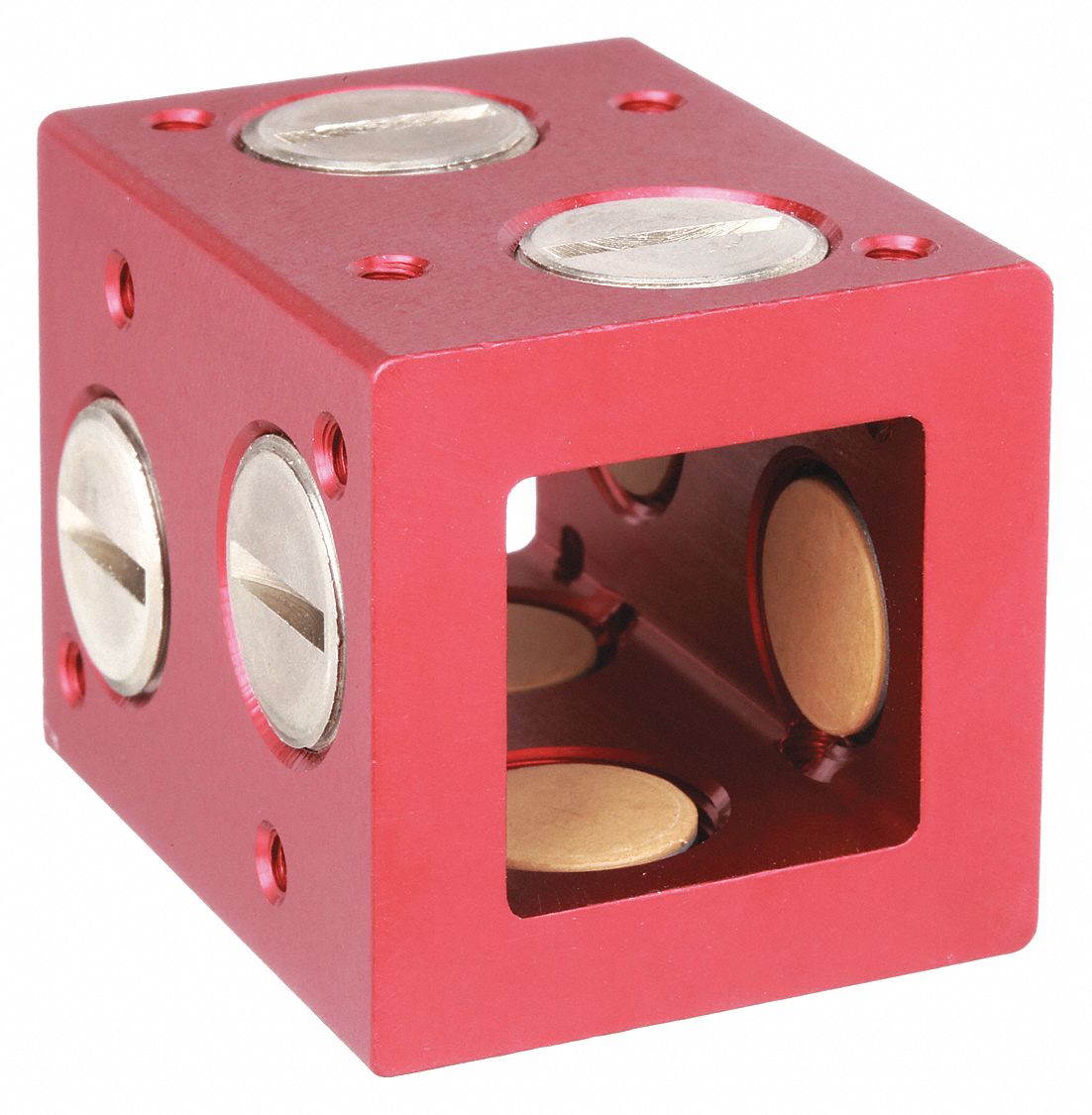 Square Bearing: 1 in Inside Wd, 2.25 in Overall Lg, 4-Sided Adj, Frelon® J, #8-32