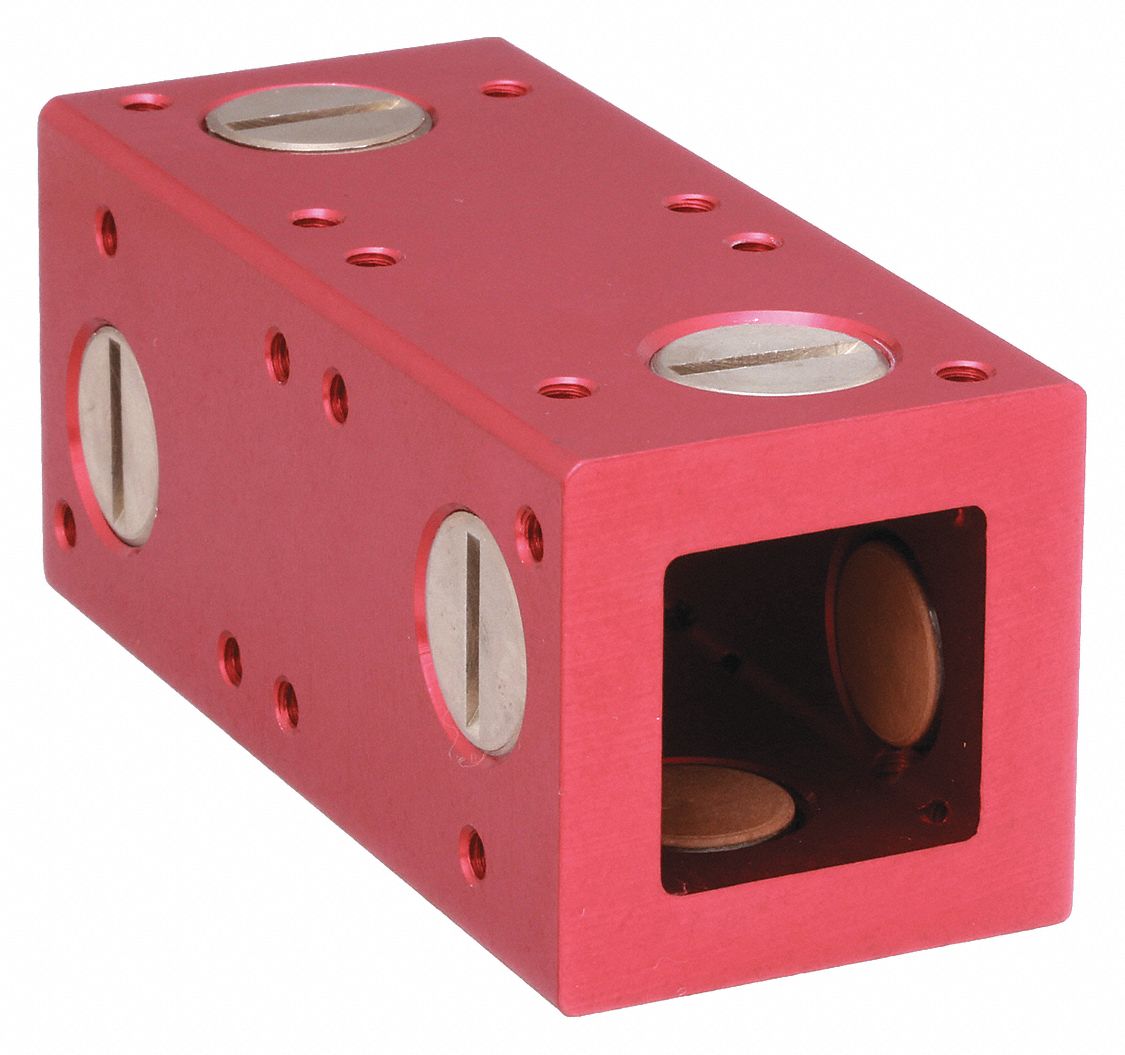 Square Bearing: 1 in Inside Wd, 4 in Overall Lg, 4-Sided Adj, Frelon® J, Stainless Steel