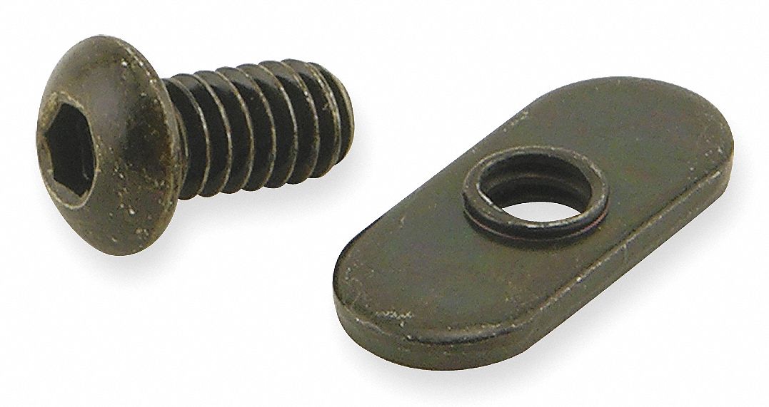 25-3313 10 Pack 80/20 Inc 25 Series 1/4-20 Roll in T-Nut with Set Screw