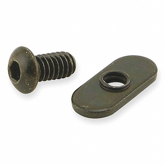 25-3313 10 Pack 80/20 Inc 25 Series 1/4-20 Roll in T-Nut with Set Screw