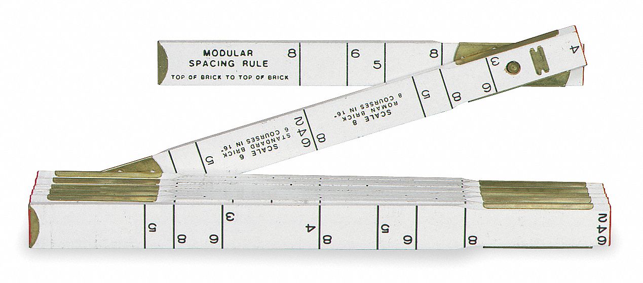 Modular Mason Rule,Folding,6 ft L Grainger