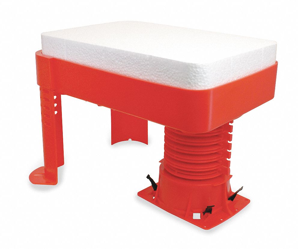 Tub Box Assembly, 4 1/2 in to 8 in Height, 2 in Diameter Grainger