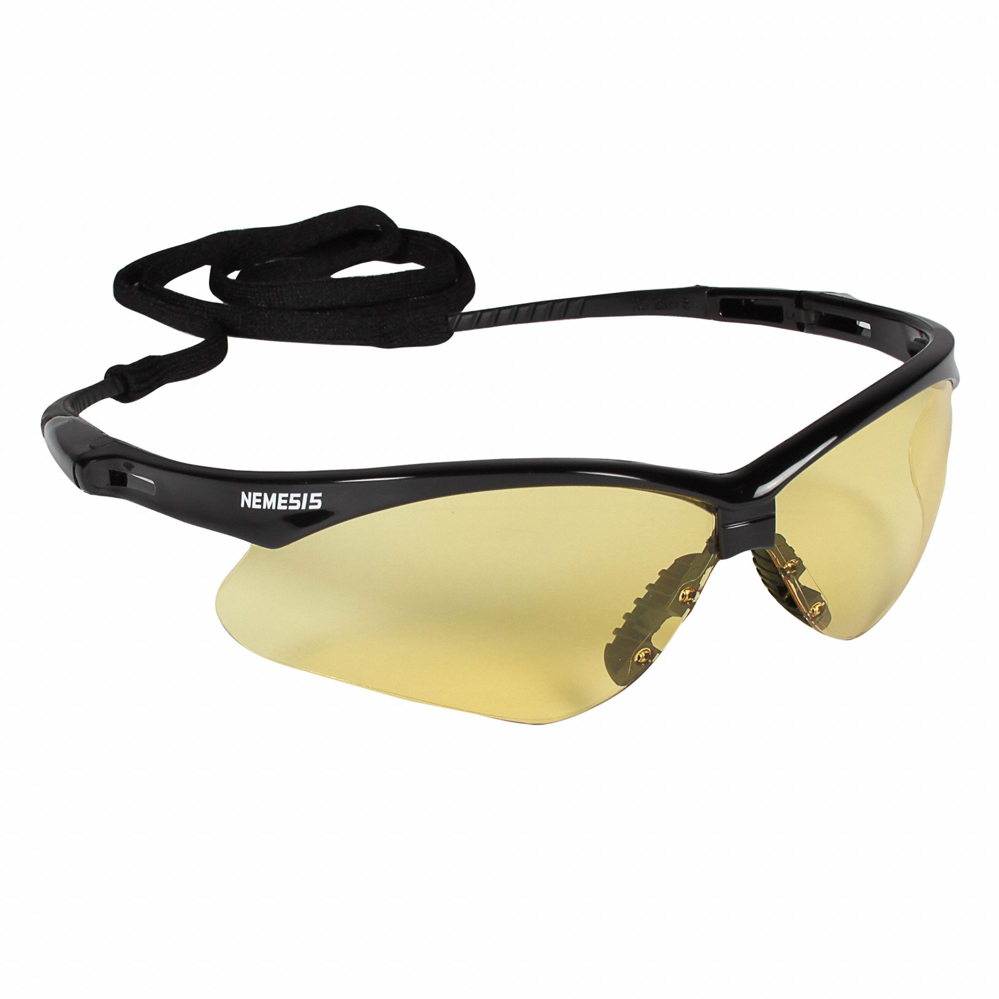 KLEENGUARD V30 Nemesis* ScratchResistant Safety Glasses , Amber Lens