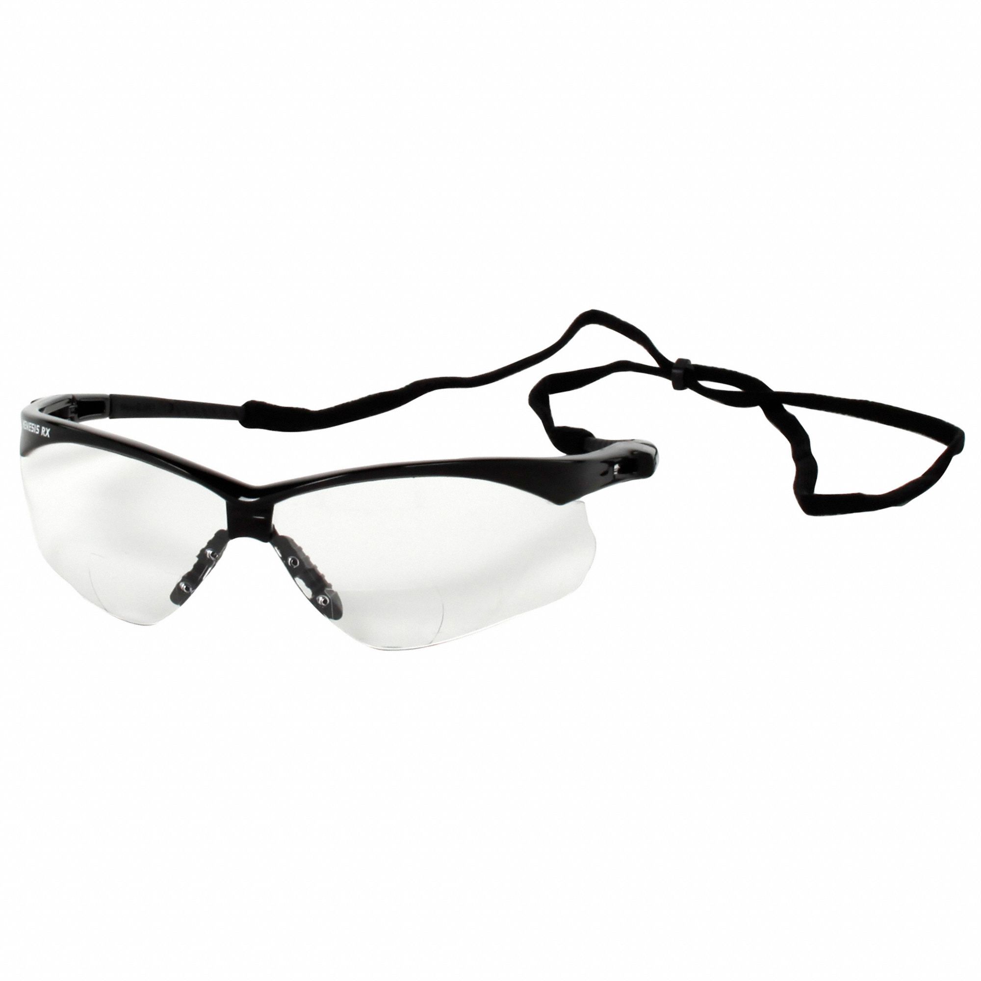 KLEENGUARD Clear Scratch-Resistant Bifocal Safety Reading Glasses, +1.5 ...