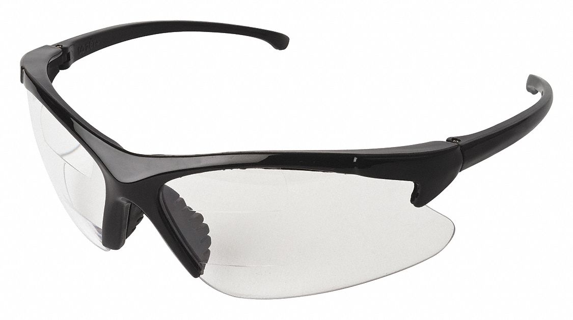 KLEENGUARD Bifocal Safety Reading Glasses AntiScratch, No Foam Lining