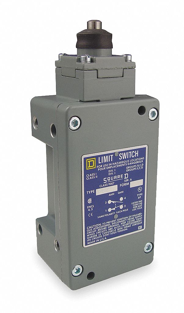 SQUARE D, 1NC/1NO, 10A @ 600V, Hazardous Location Limit Switch -  2UYK7|9007CR53E - Grainger