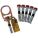 CONCRETE ANCHOR, 310 LB CAPACITY, SWIVEL D-RING, 4½ IN MAX HOLE D, 3 IN W, 5 BOLTS