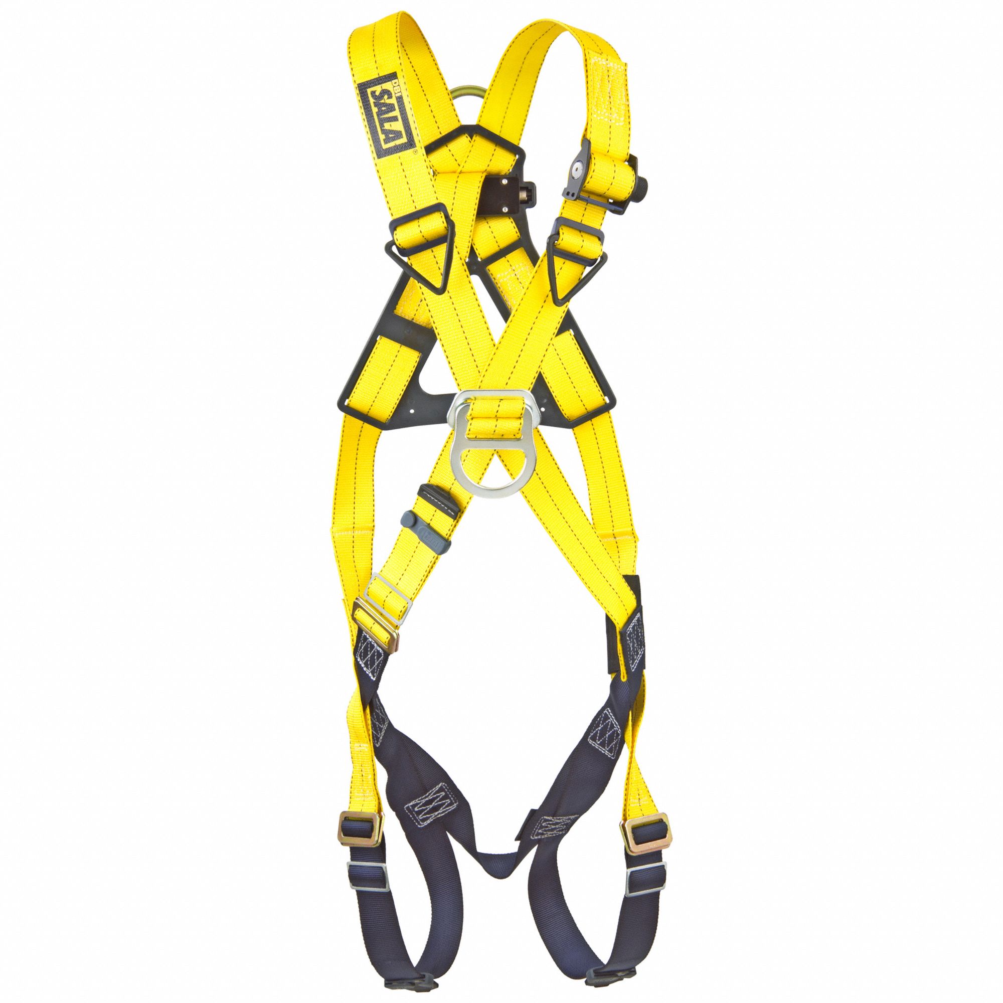 CLIMBING HARNESS, 420 LBS, PASS-THROUGH BUCKLES, UNIVERSAL SIZE, STEEL/ALUMINUM & NYLON/DELRIN