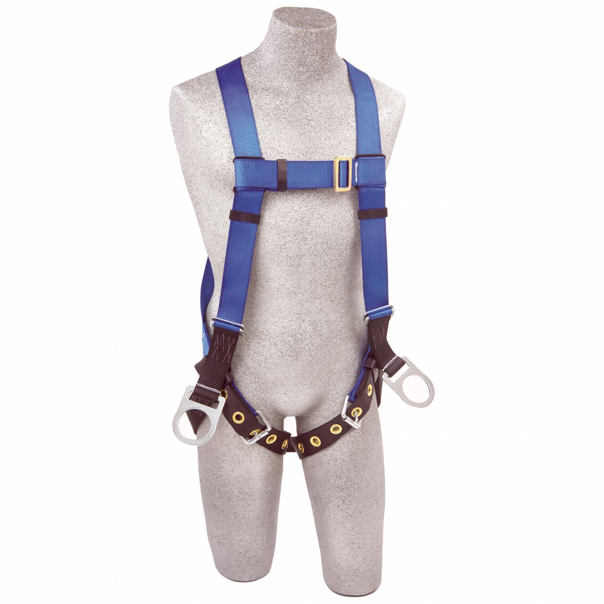 Full Body Harness: Positioning, Vest Harness, Mating / Tongue, Mating, XL, Steel D-Rings