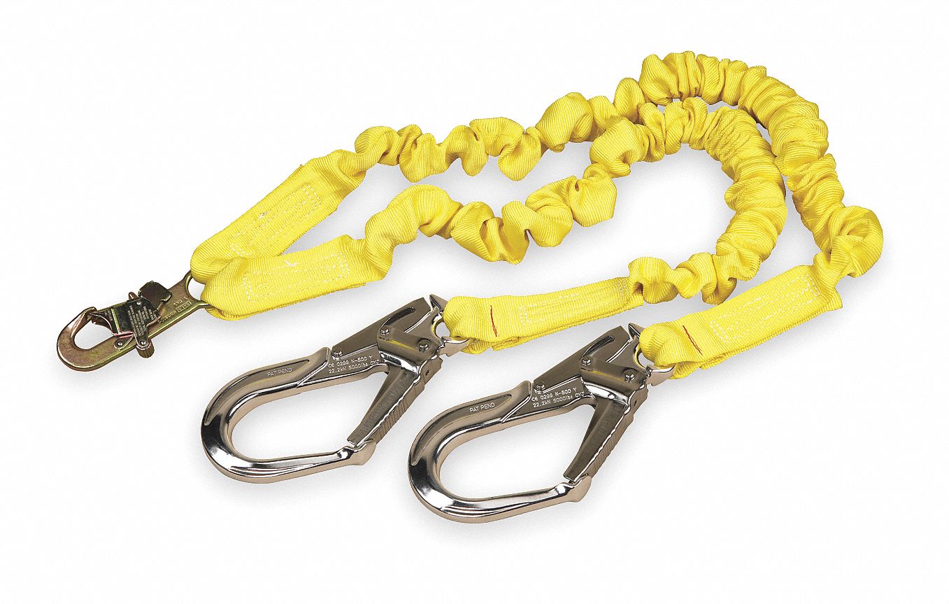 Lanyard,2 Leg,Polyester,Yellow