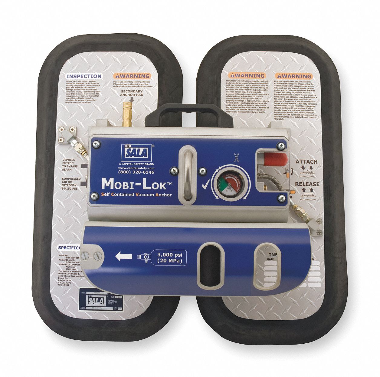 3M DBISALA Vacuum Anchor System, Vacuum, Mounting Type Vacuum Anchor