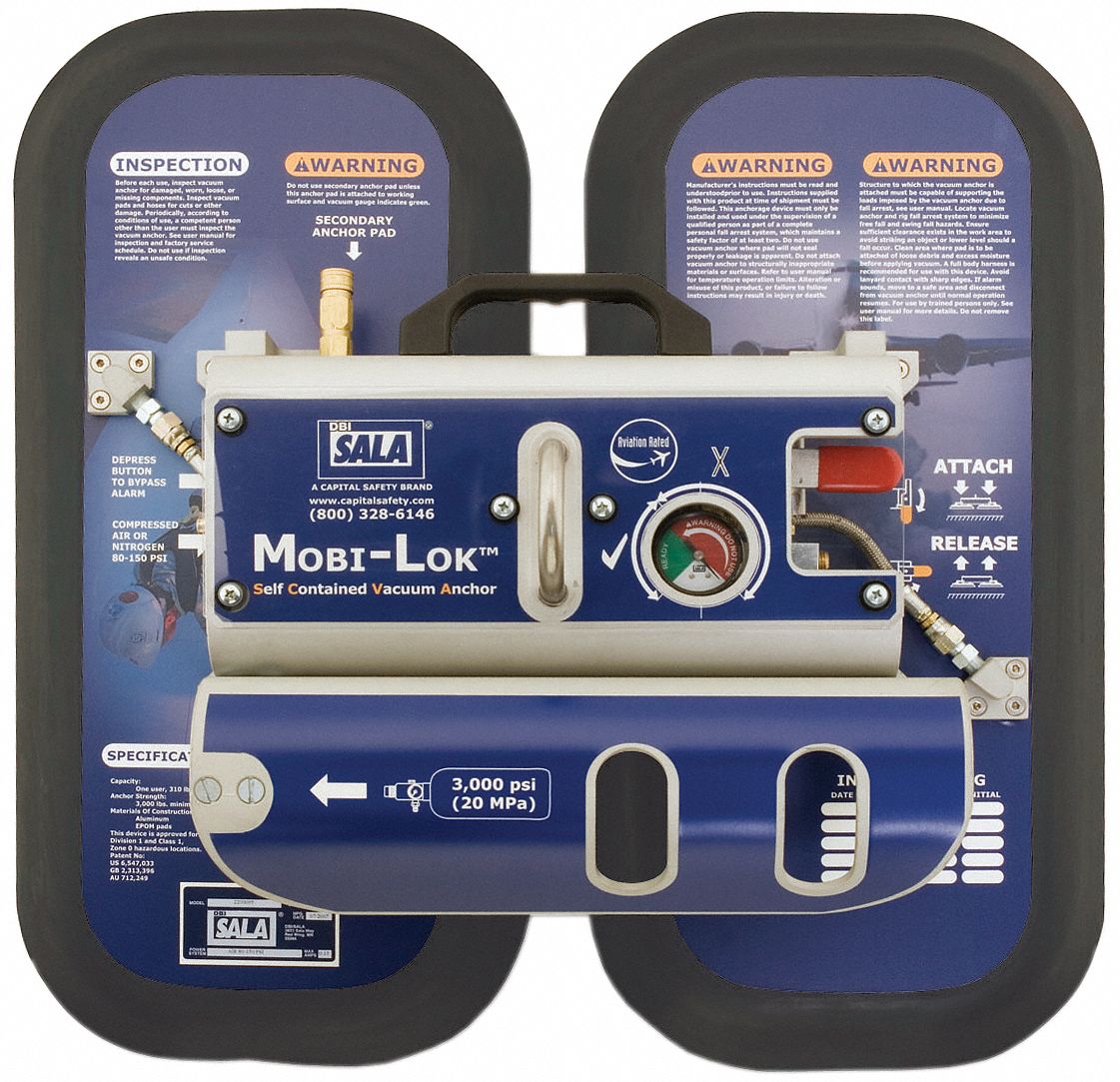 3M DBISALA Vacuum Anchor System, Vacuum, Mounting Type Vacuum Anchor