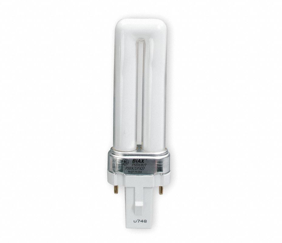 GE Lámpara Fluorescente Compacta, 9 Watts, Forma del Bulbo T4, Bipin
