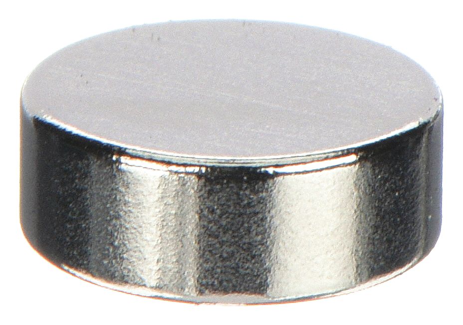Rare Earth Magnet: Neodymium, 5/16 in Outside Dia, 0.118 in Thick, Disc Magnet, 35