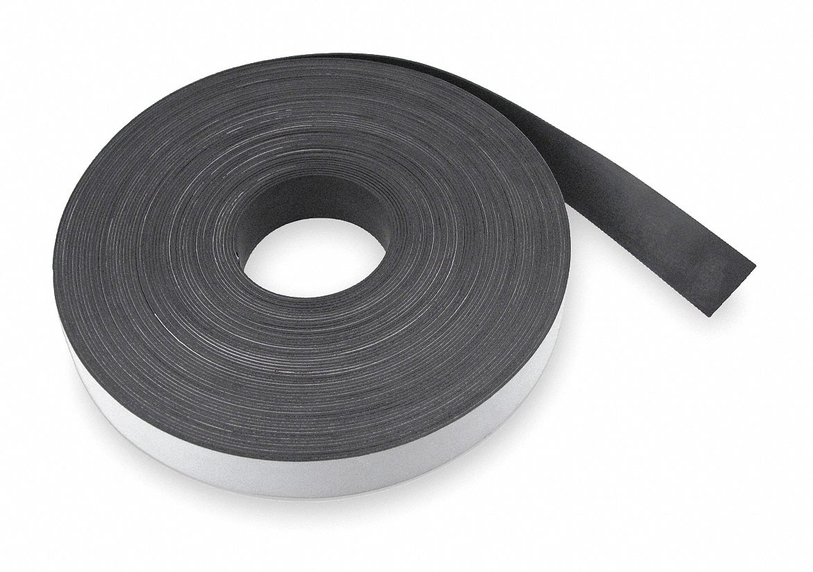 GRAINGER APPROVED Strip, Printable White Vinyl, 6.8 lb Max