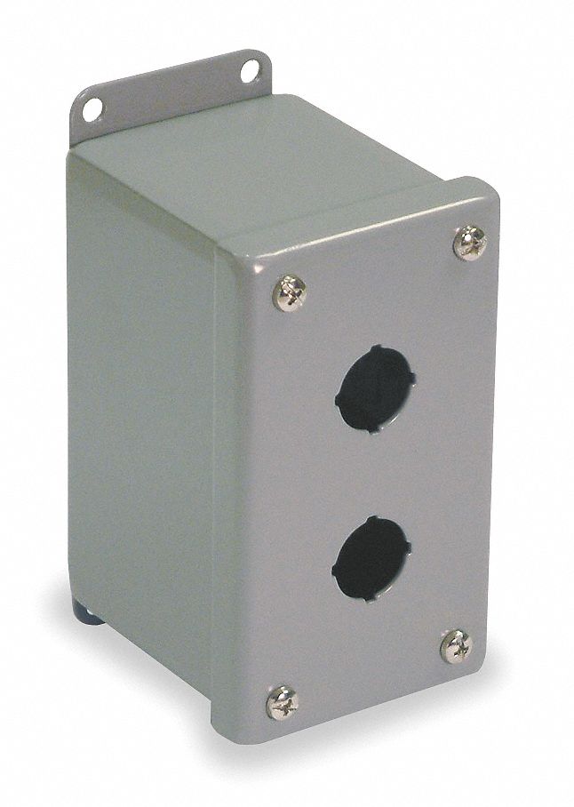 PushButtonEnclosure 30mm 2Hole CarbSteel