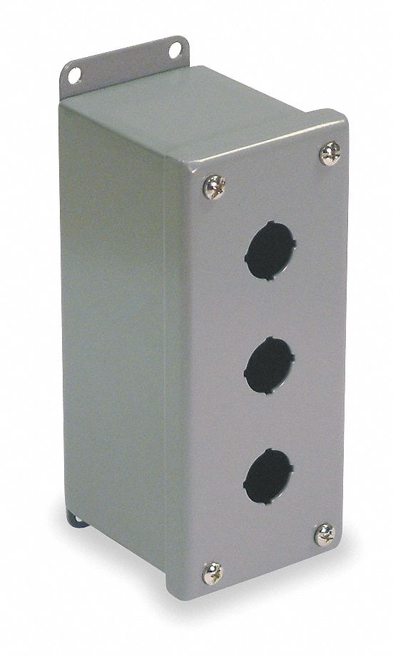 PushButtonEnclosure 30mm 3Hole CarbSteel