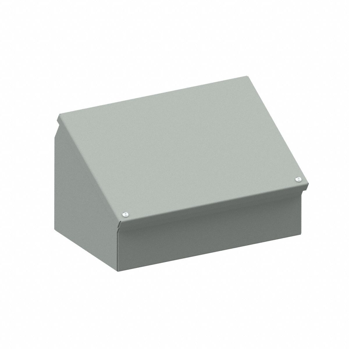 Consolet Enclosures: Steel, 8 in x 12 in x 7 in, NEMA 12/13