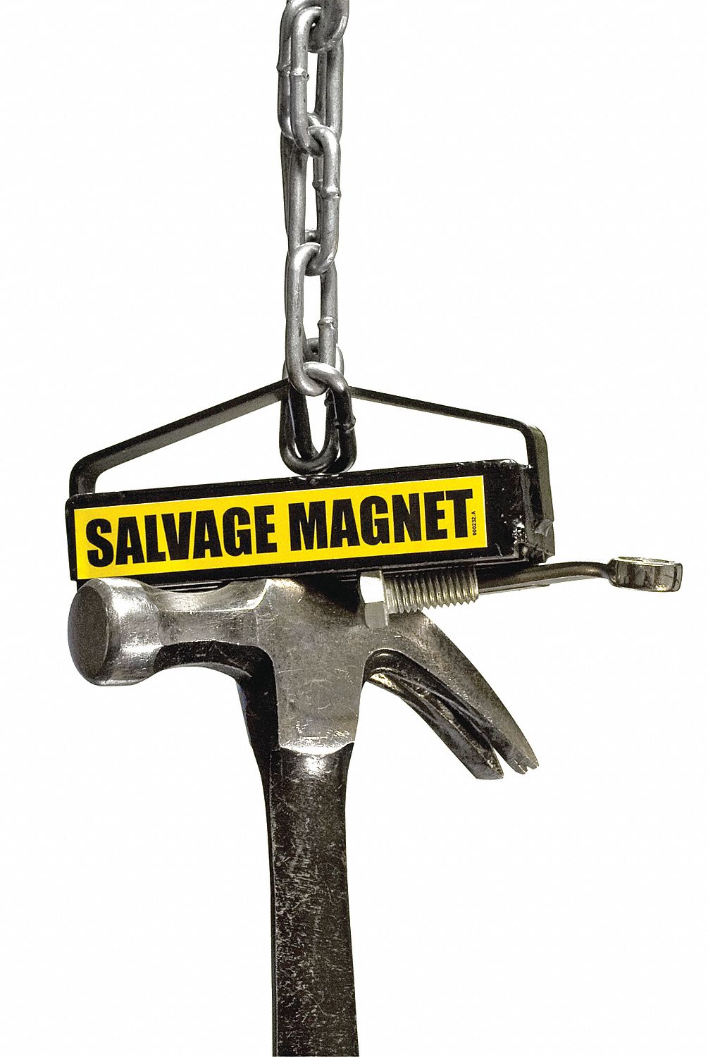 SALVAGE MAGNET,50 LB CAP,6 IN LONG