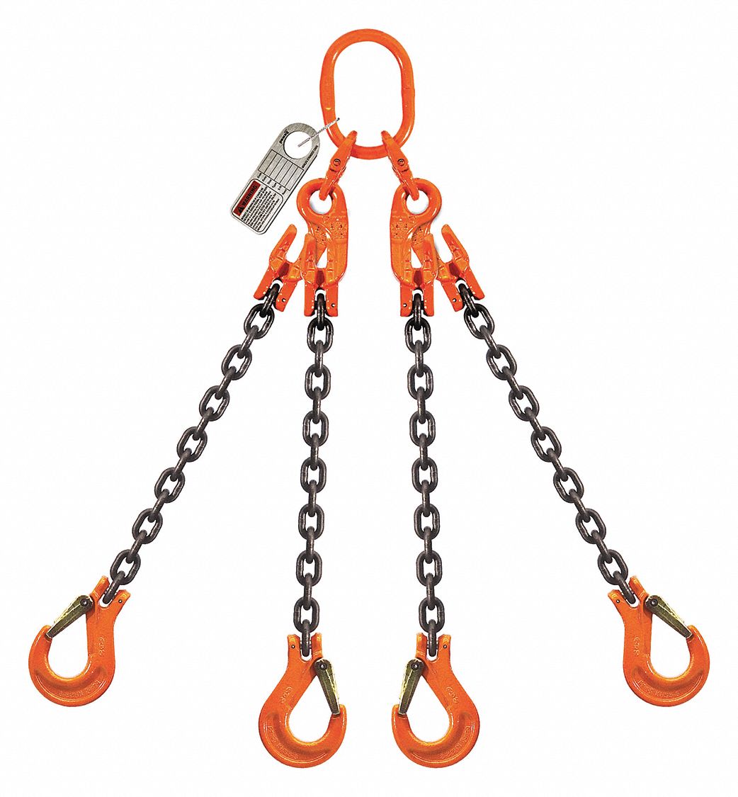 PEWAG, 9/32 in Chain Trade Size, 100 Chain Grade, Chain Sling