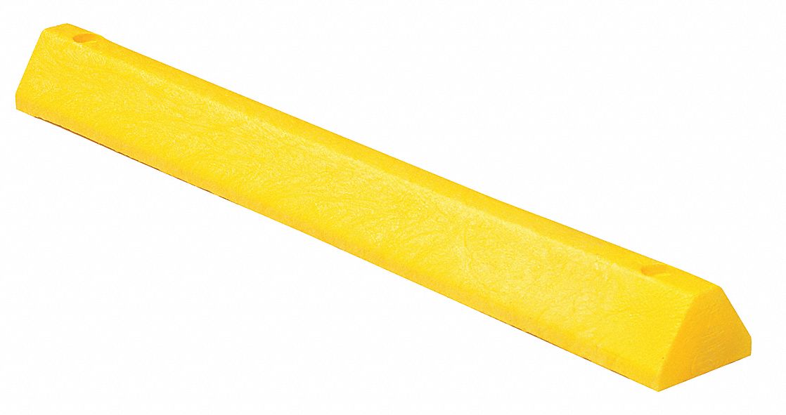 2VCZ9 - Parking Curb 48 In Yellow Plastic