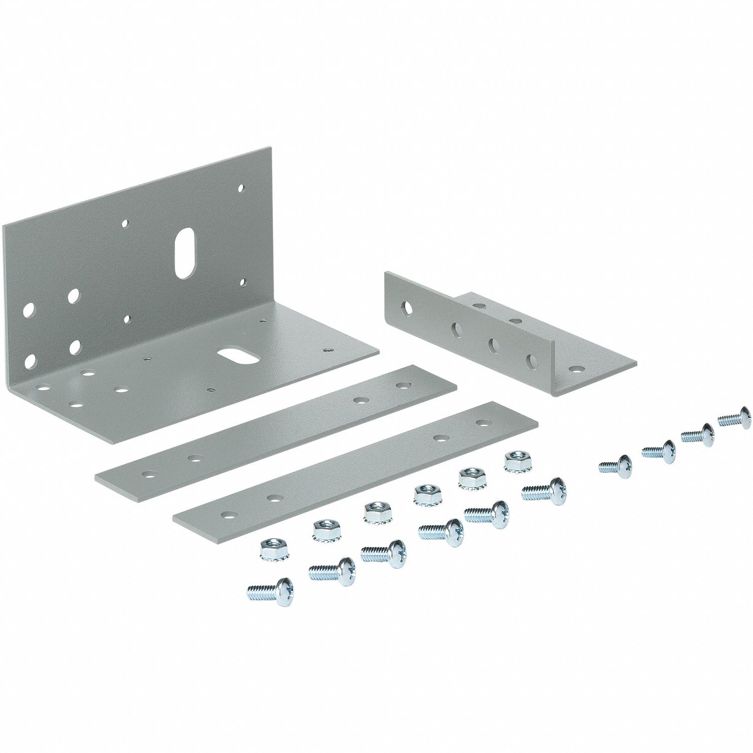 Wireway Bracket Hanger: 6 in Wd, 6 in Ht, 16 ga Gauge, 1, Without Knockouts, Steel