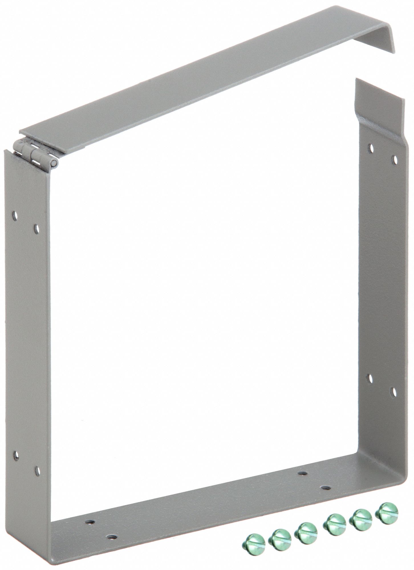 Wireway Connector: 6 in Wd, 6 in Ht, 16 ga Gauge, 1, Without Knockouts, Steel