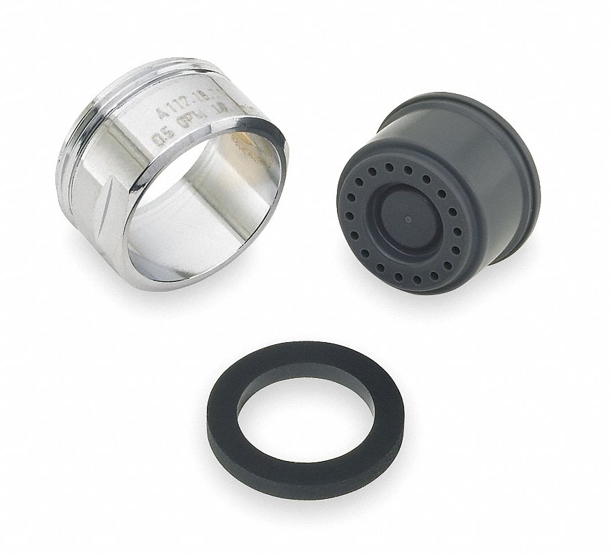 Outlet: 0.5 gpm Flow Rate, Spray Flow Outlet, Chrome Finish, M24 Connection Size, Male