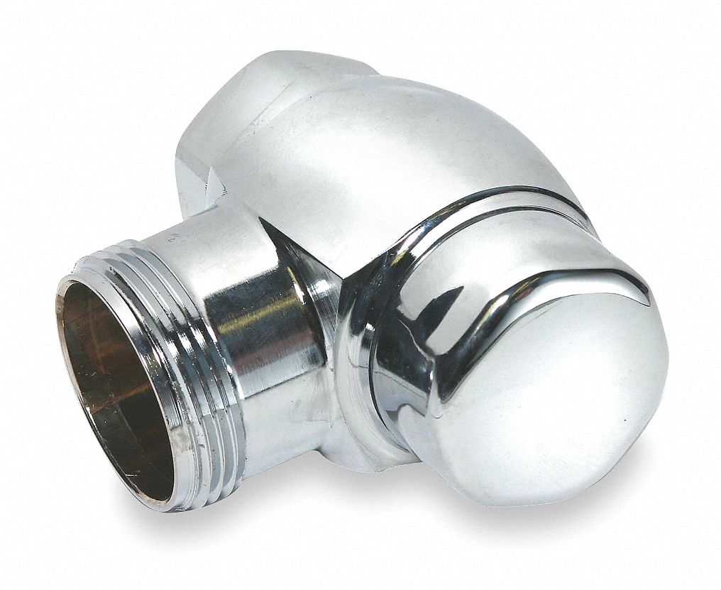 BUTÉE DE CONTRÔLE RÉGLABLE PAR TOURNEVIS : POUR TOILETTES, AVEC CAPUCHON ANTIVANDALISME À ROTATION LIBRE