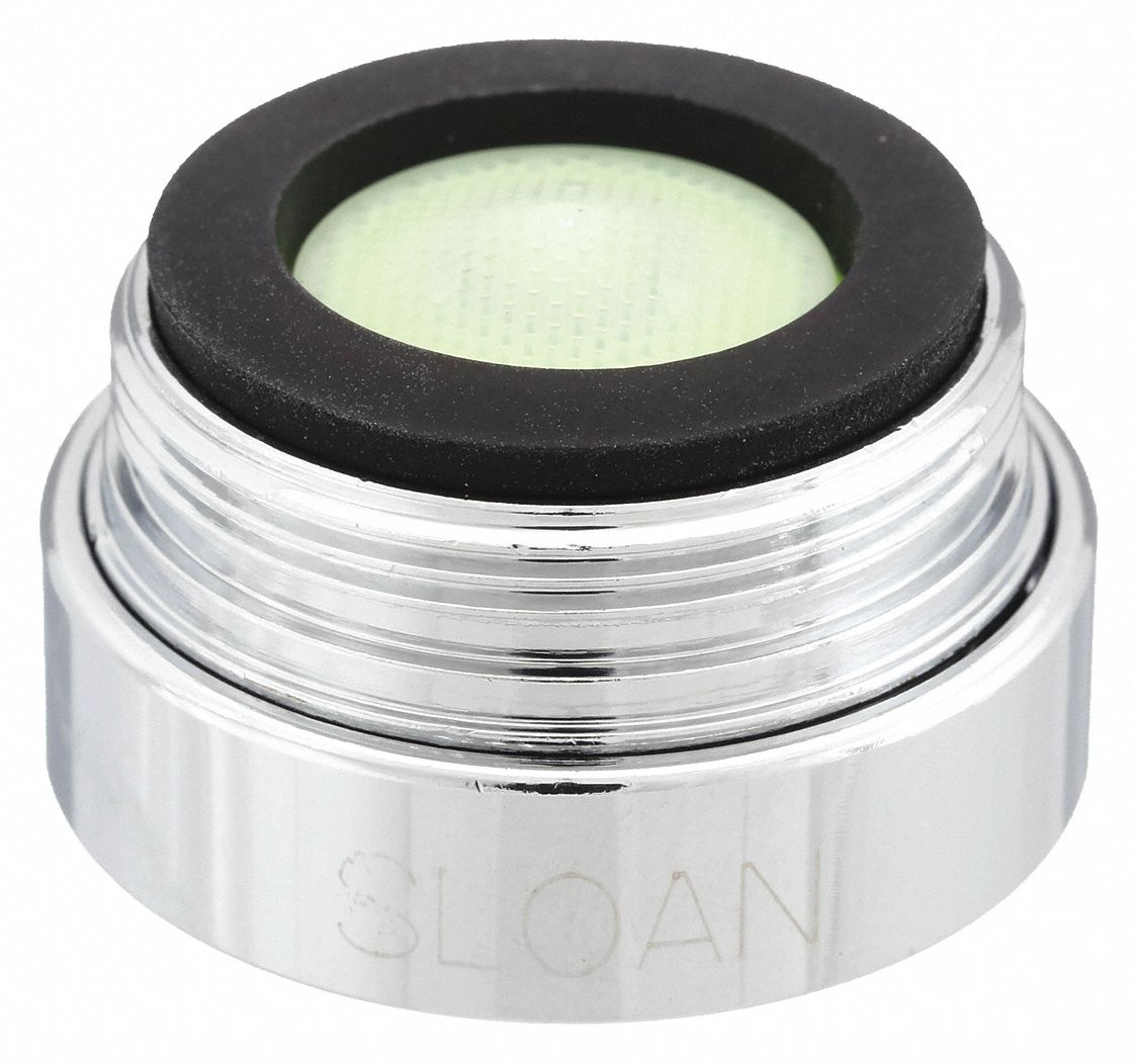 Outlet: 0.5 gpm Flow Rate, Laminar Flow Outlet, Metal, Chrome Finish, Male
