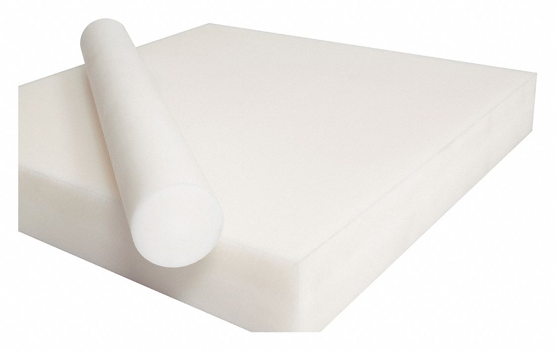 Delrin Acetal Plastic Sheet 2.25" 2 1/4" x 12" x 12" White Color 