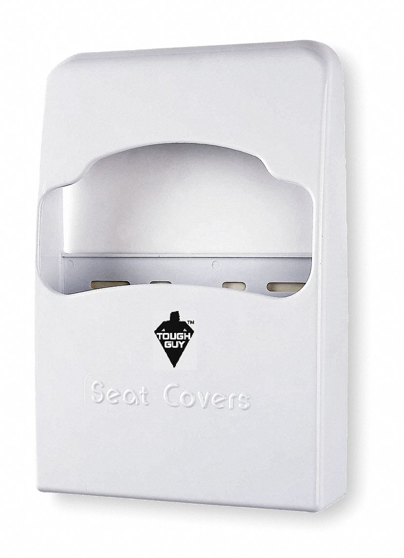 TOUGH GUY, 1/4 Fold, (200) Seat Covers, Toilet Seat Cover Dispenser