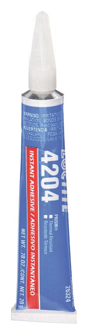 INSTANT ADHESIVE, 4204, RUBBER, 0.7 OZ, TUBE, CLEAR, THICK LIQUID, 50 G/L AND UNDER