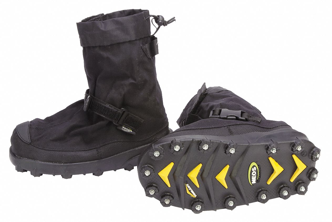 Overboot: Mid-Calf Shoe, 11 in Boot Ht, Black, NEOS OVERSHOE, Fits 7 to 8-1/2 Shoe Size, 1 PR