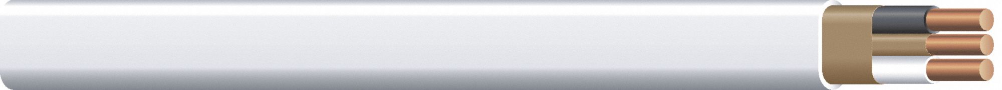 ROMEX Nonmetallic Building Cable: 14 AWG Wire Size, 2 with Bare CU ...
