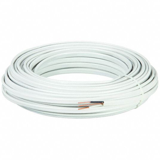 14 AWG 2 Conductor, NM-B Wire with ground, White